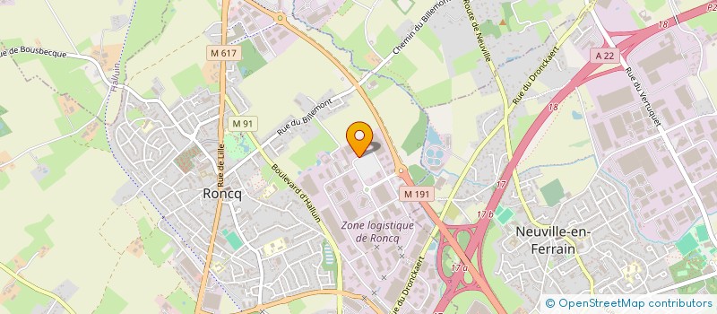 localisation de l'entreprise SCI GANIC à RONCQ