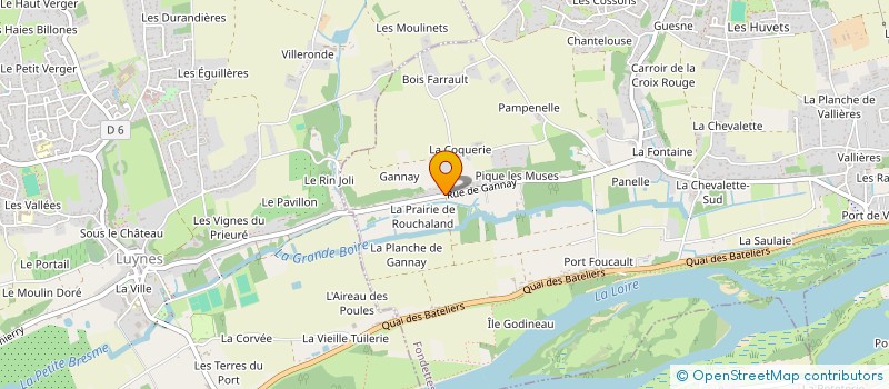 localisation de l'entreprise SCI GANNAY  FONDETTES