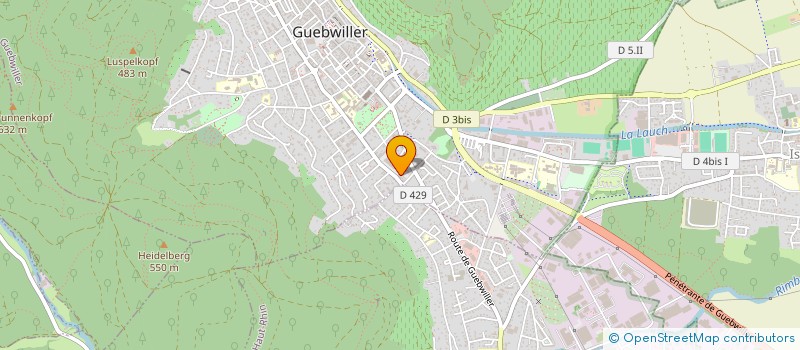 localisation de l'entreprise SCI GANSWEID  GUEBWILLER