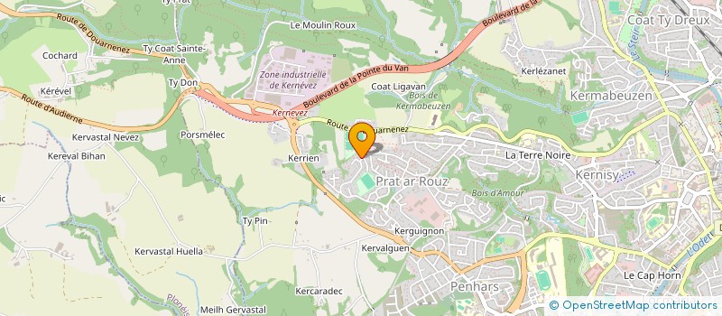 localisation de l'entreprise SCI GANTIER  QUIMPER