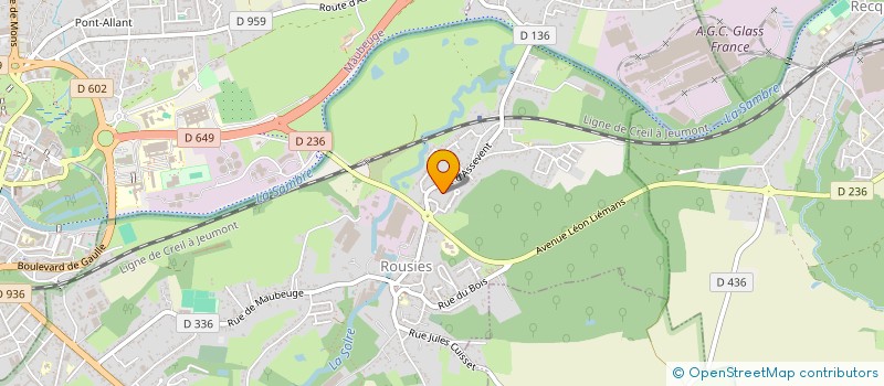 localisation de l'entreprise SCI GANTOIS  ROUSIES