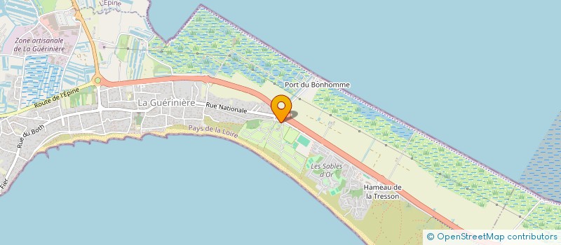 localisation de l'entreprise SCI GANUCHAUD FRERES  LA GUERINIERE