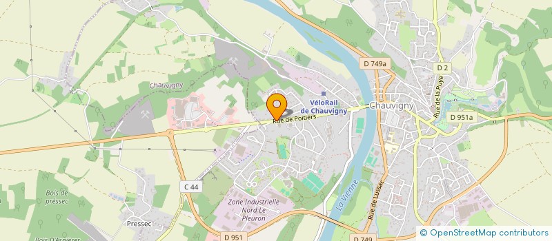 localisation de l'entreprise SCI GANZI-NOTTELET  CHAUVIGNY