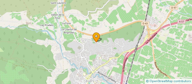 localisation de l'entreprise SCI GAOSETTE  CUERS