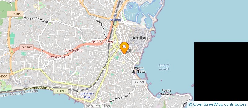localisation de l'entreprise SCI GAP à ANTIBES