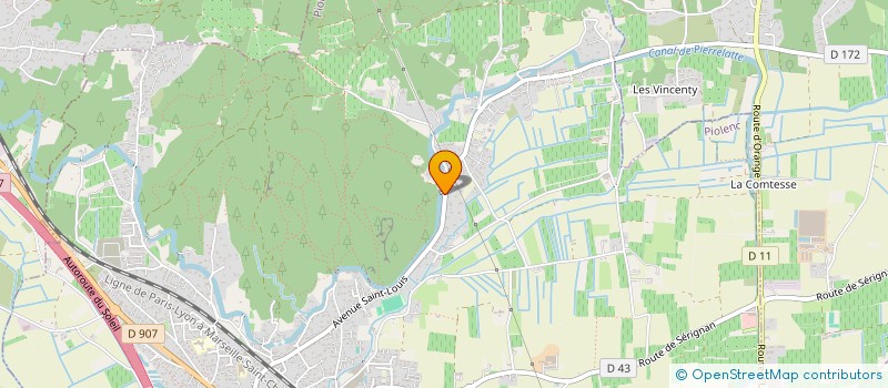 localisation de l'entreprise SCI GAP  PIOLENC