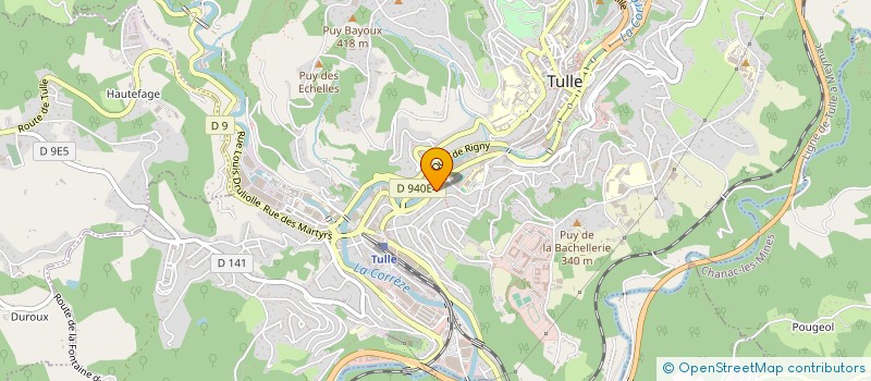 localisation de l'entreprise SCI GAPA  TULLE