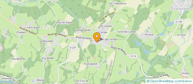 localisation de l'entreprise SCI GAPF à SAINT-LEONARD-DE-NOBLAT
