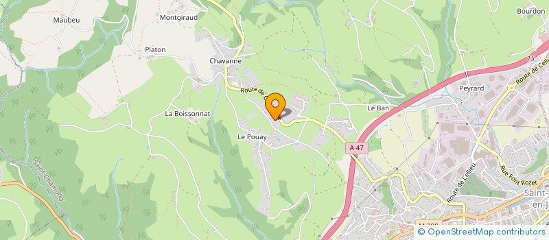 localisation de l'entreprise SCI GAPO IMMO  SAINT-CHAMOND