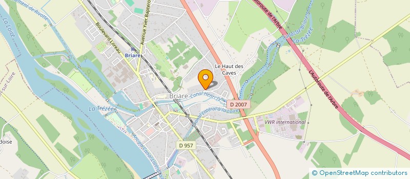 localisation de l'entreprise SCI GAPY à BRIARE