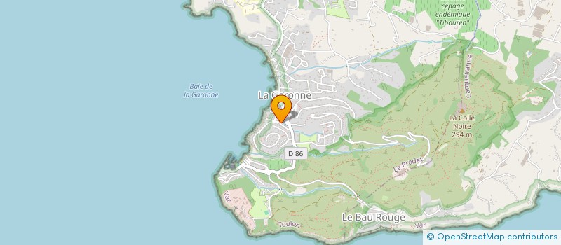 localisation de l'entreprise SCI GARA  LE PRADET