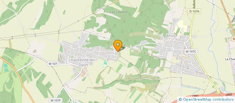 localisation de l'entreprise SCI GARA  HAUTEVILLE-LES-DIJON