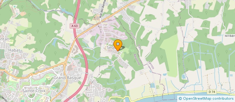 localisation de l'entreprise SCI GARAGE à BAYONNE