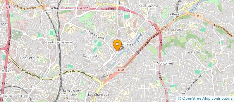 localisation de l'entreprise SCI GARAGE ALPHONSE DAUDET à MARSEILLE