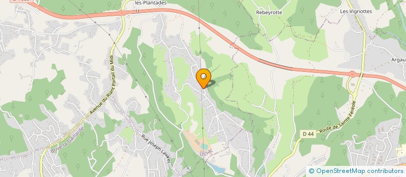 localisation de l'entreprise SCI GARAGE BRUNE  USSAC