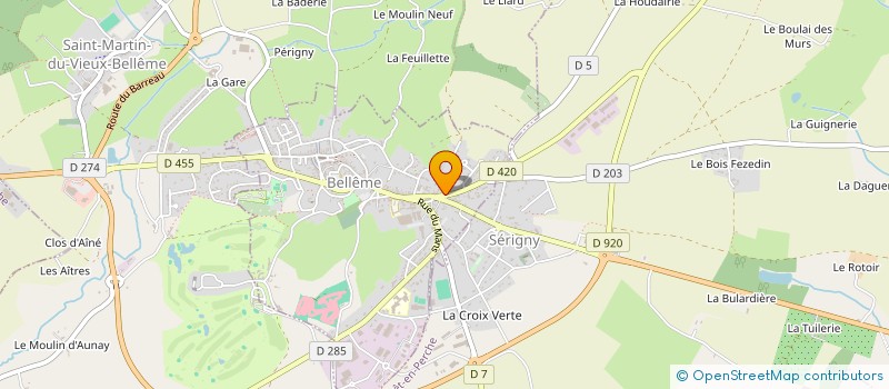 localisation de l'entreprise SCI GARAGE CENTRAL à BELLEME