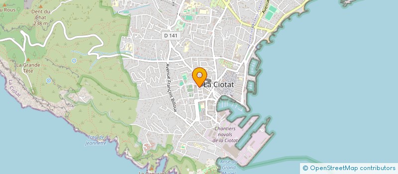 localisation de l'entreprise SCI GARAGE DE LA CAPELETTE à LA CIOTAT