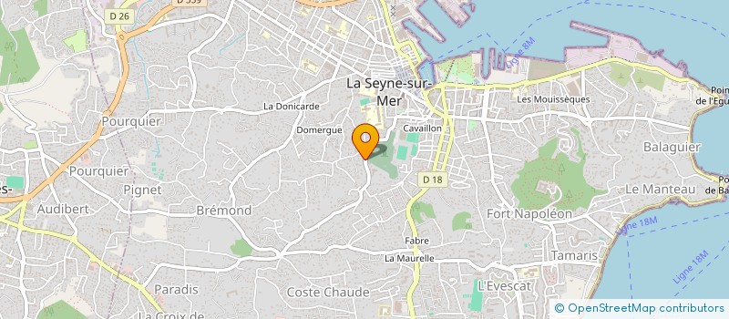 localisation de l'entreprise SCI GARAGE DU CENTRE  VIDAUBAN