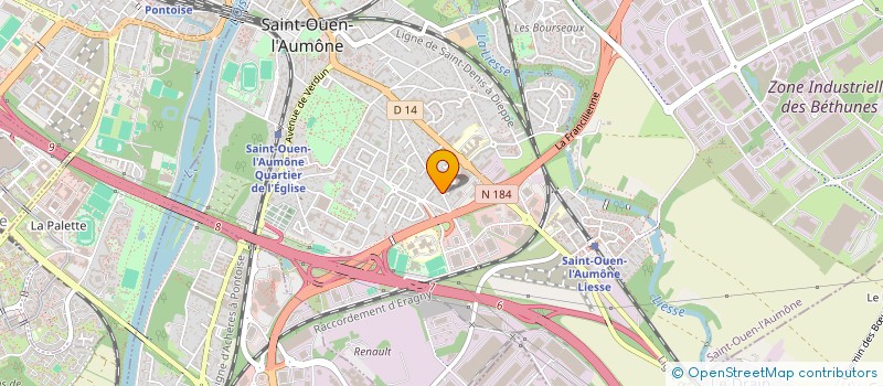 localisation de l'entreprise SCI GARAGE DU ROND-POINT  SAINT-OUEN-L'AUMONE