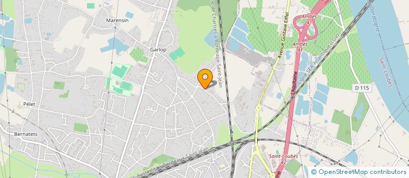 localisation de l'entreprise SCI GARAGE DU TAILLAN  AMBARES-ET-LAGRAVE