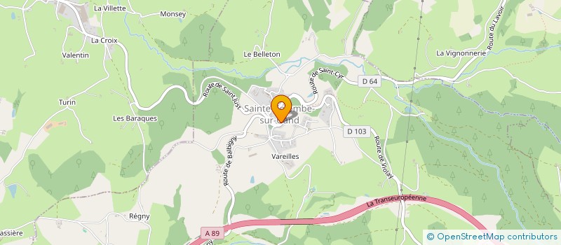 localisation de l'entreprise SCI GARAGE FARJOT  SAINTE-COLOMBE-SUR-GAND