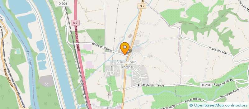 localisation de l'entreprise SCI GARAGE MANEVAL  SAULCE-SUR-RHONE