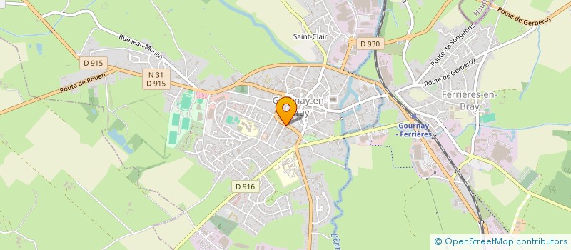 localisation de l'entreprise SCI GARAGE MODERNE MONESTIER ET CIE  GOURNAY-EN-BRAY