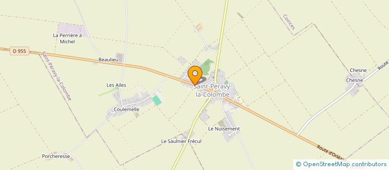 localisation de l'entreprise SCI GARAGE SEVIN  SAINT-PERAVY-LA-COLOMBE