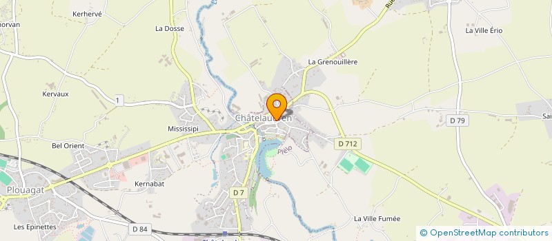 localisation de l'entreprise SCI GARAGE Z.I. FOURNELLO  CHATELAUDREN-PLOUAGAT