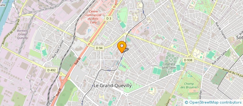 localisation de l'entreprise SCI GARAGES BERTEL  LE GRAND-QUEVILLY