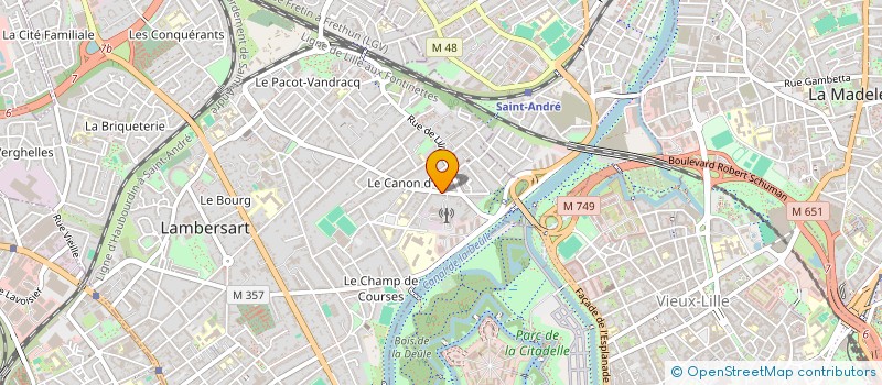 localisation de l'entreprise SCI GARALOU à LAMBERSART