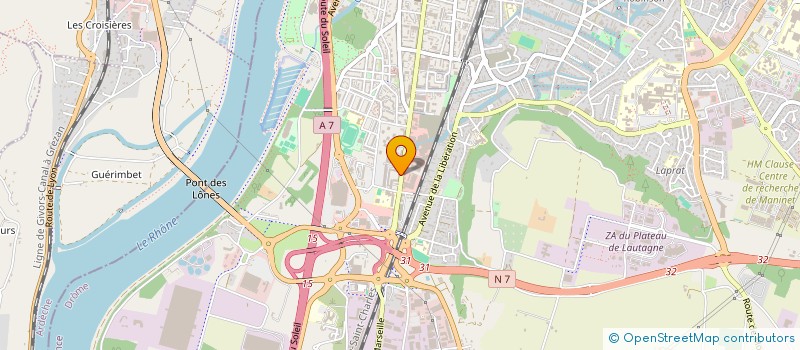 localisation de l'entreprise SCI GARANCE à VALENCE