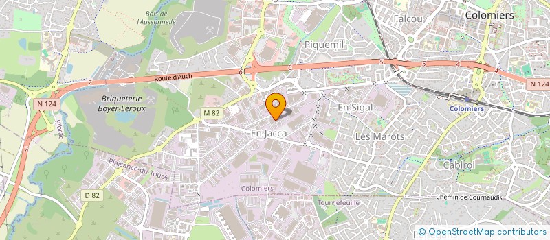 localisation de l'entreprise SCI GARANCE à COLOMIERS