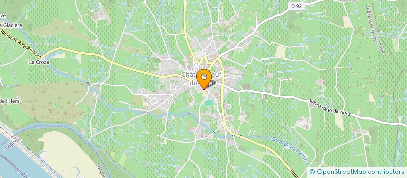 localisation de l'entreprise SCI GARANCE  CHATEAUNEUF-DU-PAPE