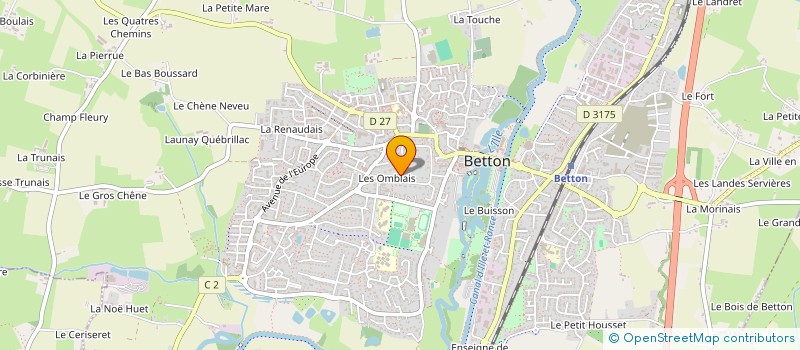 localisation de l'entreprise SCI GARANCE  BETTON