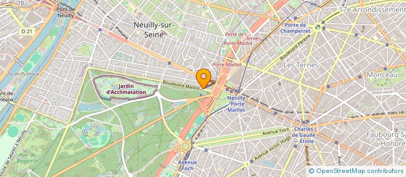 localisation de l'entreprise SCI GARANCE M.C.E. à NEUILLY-SUR-SEINE