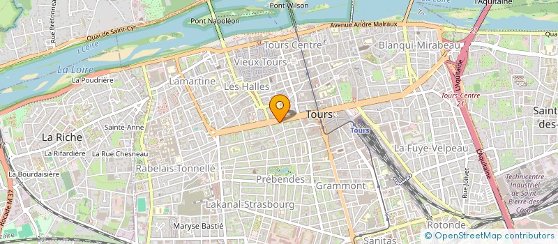 localisation de l'entreprise SCI GARAND JOUVE PORT FEU HUGON  TOURS