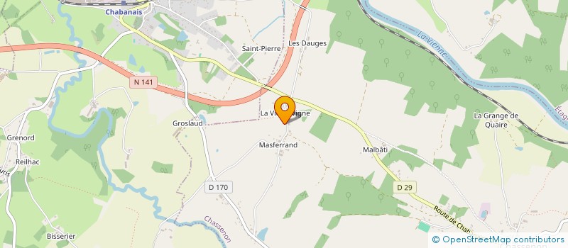 localisation de l'entreprise SCI GARANJADE  CHASSENON