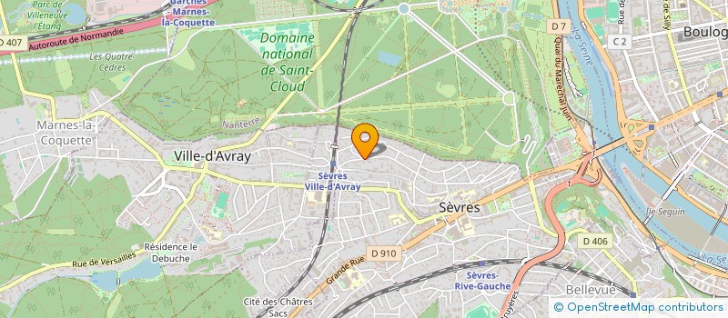 localisation de l'entreprise SCI GARAT à SEVRES
