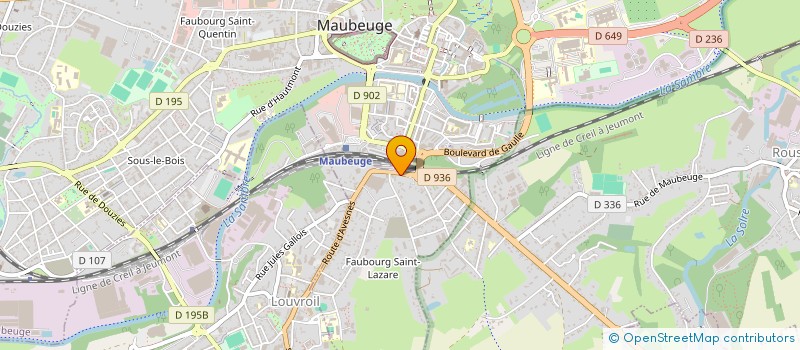 localisation de l'entreprise SCI GARAVANO  MAUBEUGE