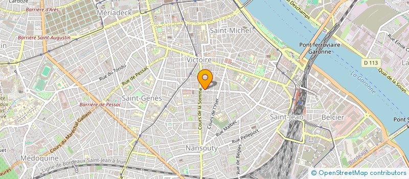 localisation de l'entreprise SCI GARAZI CAUDERAN  BORDEAUX