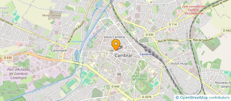 localisation de l'entreprise SCI GARBEL  CAMBRAI