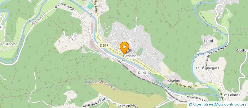 localisation de l'entreprise SCI GARCIA FRERES  BESSEGES