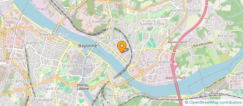 localisation de l'entreprise SCI GARCIA IMMO à BAYONNE