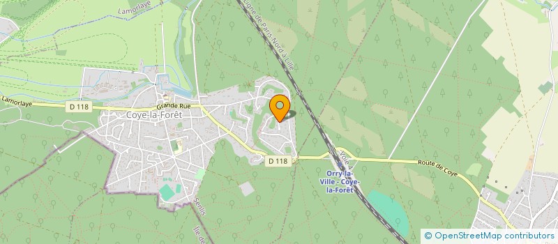 localisation de l'entreprise SCI GARD  COYE-LA-FORET