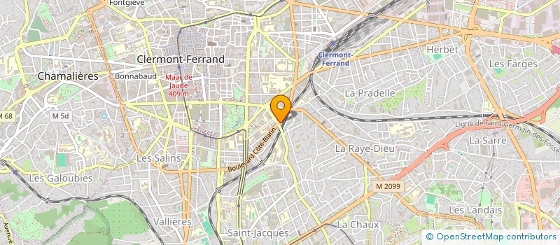 localisation de l'entreprise SCI GARDAGNAC  CLERMONT-FERRAND