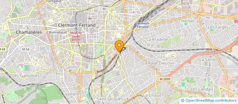 localisation de l'entreprise SCI GARDE 3  CLERMONT-FERRAND