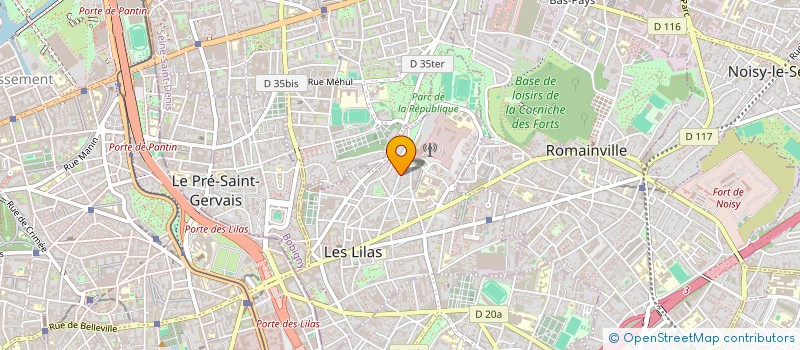 localisation de l'entreprise SCI GARDE CHASSE  LES LILAS