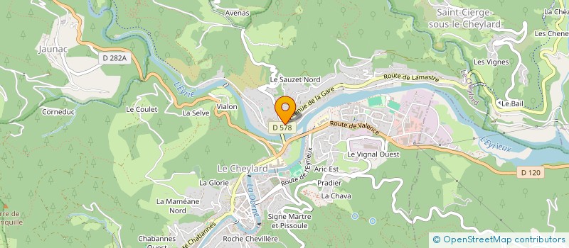 localisation de l'entreprise SCI GARDECHE  LE CHEYLARD