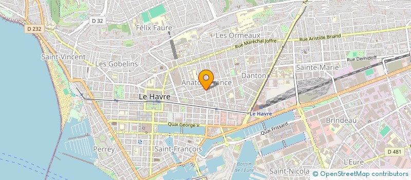 localisation de l'entreprise SCI GARDEN  LE HAVRE